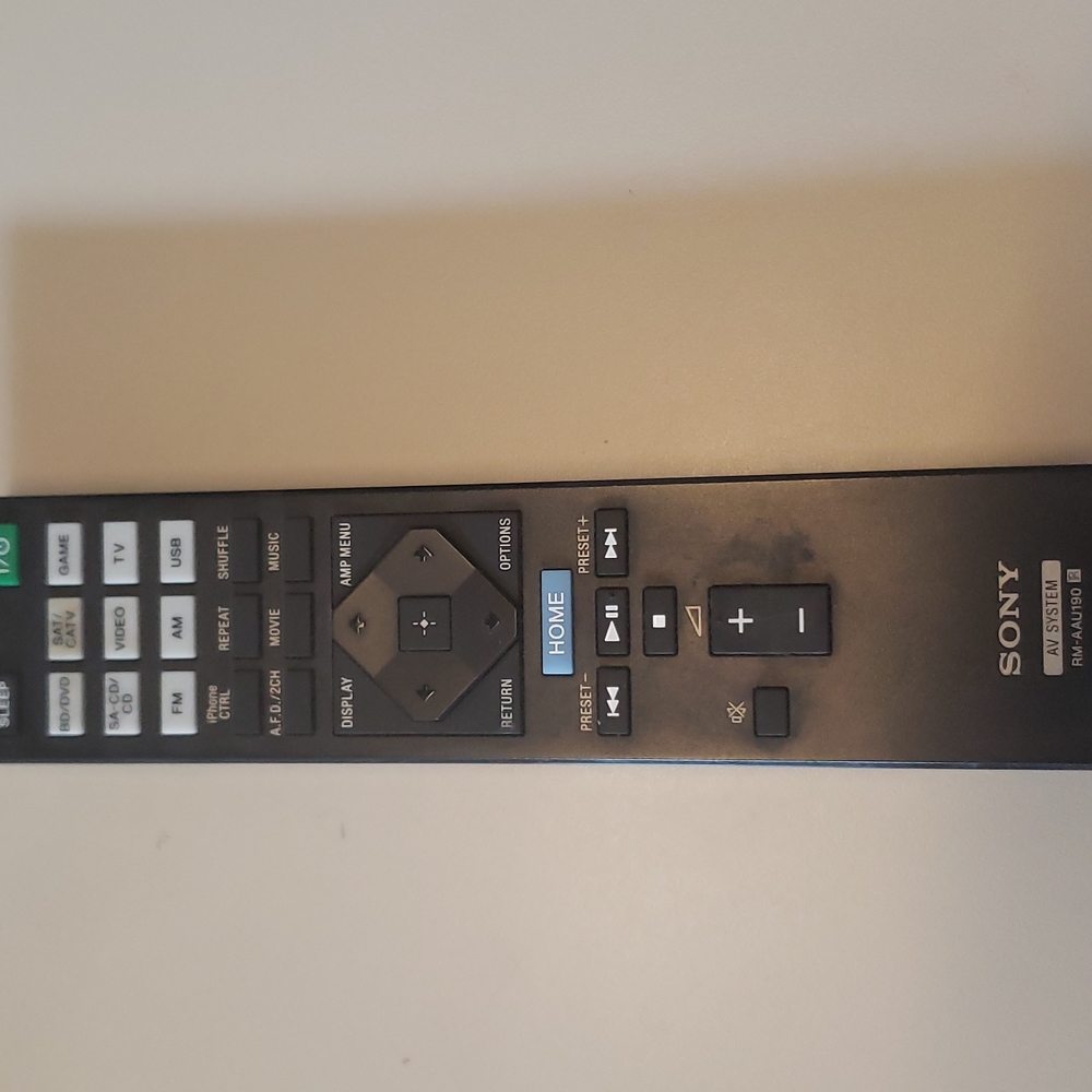 Sony TV remote #RM-AAU190